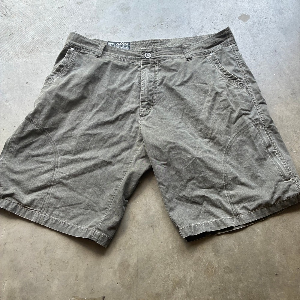 KUHL Gray Outdoor Hiking Shorts Cotton Mens 36